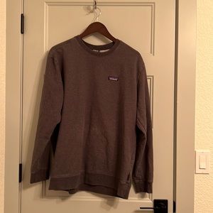 Gray Patagonia crew neck